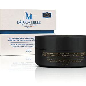 Latoüa Mille 24K Gold Renewal Eye Patch - Black & Gold